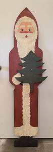lot 544 image: Wooden Santa Decoration
