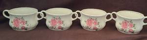 lot 553 image: 4 Gibson Porcelain Soup Bowls