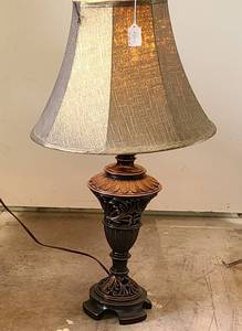 lot 576 image: Bronze-look Table Lamp