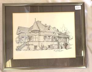 lot 587 image: Steinbeck House Sketch