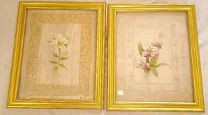 lot 596 image: 2 Vivian Finsch Flower Prints