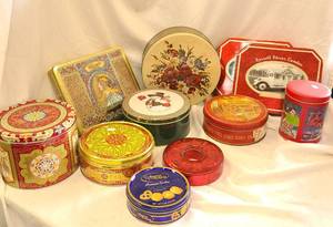 lot 597 image: Assorted Tins