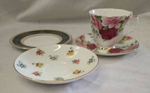 lot 610 image: Made in England China Dishes