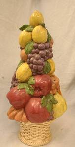 lot 669 image: Ceramic Fruit Stack