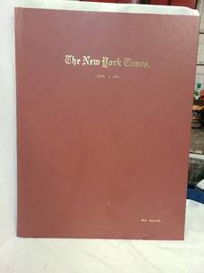 lot 680 image: Hardbound Copy of The New York Times Newspaper April 2, 1928