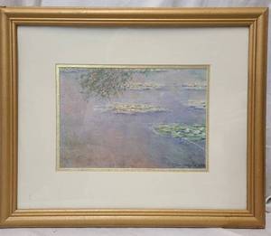 lot 731 image: Framed &amp Matted Claude Monet Print