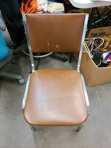 lot 755 image: Vintage Vinyl Upholstered Chair
