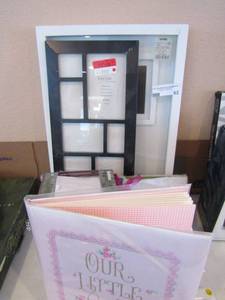 lot 62 image: Lot of photo frames, little girl photo memory book, forever friends picture album 5x7 smily face frame
