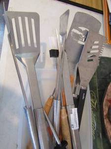 lot 67 image: Grilling Utensils Forest River and Char-broil NEW and used