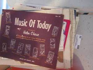 lot 86 image: Sheet music for Piano, Clarinet and guitar