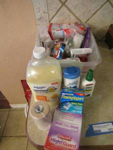 lot 167 image: Opened first aid supplies
