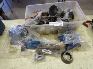 lot 195 image: Clamps,, water knobs for outside faucets