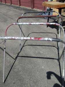 lot 227 image: 2 painters metal stands that fold up