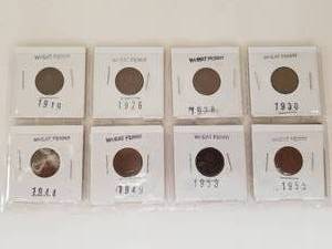 lot 86 image: Selection of wheat pennies - 1919-1955