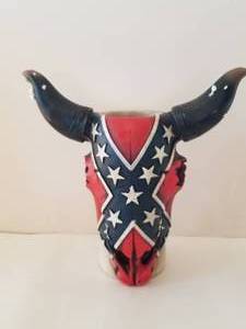 lot 22 image: Confederate flag - cow head stein