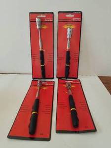 lot 37 image: Selection of 4 lighted magnetic tip - pick-up tool new in package