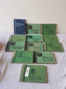 lot 135 image: Selection of coin holder books