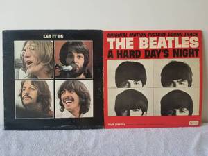 lot 141 image: Beatles - Let it Be and A Hard Days Night album
