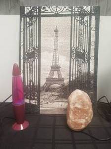 lot 205 image: Lava lamp- Himalion salt lamp