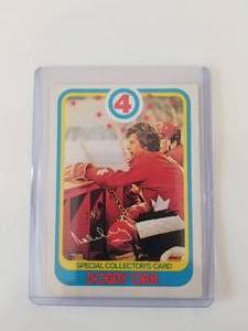 lot 207 image: Bobby Orr - special collectors card - 120 on back is written of protective sleeve