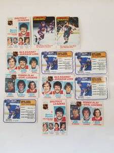 lot 216 image: Selection of 12 vintage Hockey cards