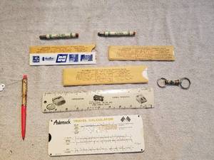 lot 219 image: Selection of vintage advertisement pieces,
