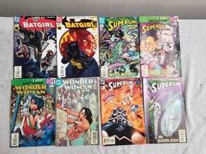 lot 107 image: Batgirl, Supergirl, and Wonder Woman - DC comics