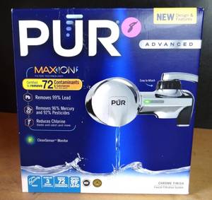 lot 8 image: PUR Maxion advanced water filter PFM450S - Stainless Steel Style - UNUSEDOPEN BOX