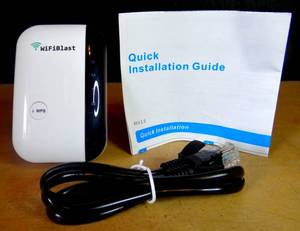 lot 24 image: MELLCO WIFIBLAST WIRELESS REPEATERRANGE EXTENDER300mbps 2.4 Ghz AMPLIFIER