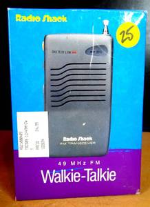 lot 25 image: Radio Shack 49MHz FM Walkie-Talkie TRC-509 New Open Box