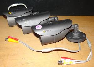 lot 35 image: Q-See QM6006B High Resolution Security Camera W 600 TVL 120 FT Night Vision - LOT OF 3 USED