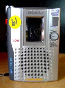 lot 61 image: Sony TCM-200DV Standard Cassette Voice Recorder