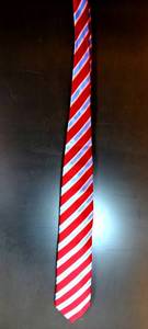 lot 62 image: NICE BURBERRY 100% SILK STRIPED TIE