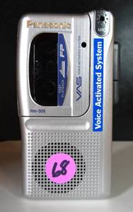 lot 68 image: BIG $ ITEM - Panasonic RN305 Microcassette Recorder W Voice Activation