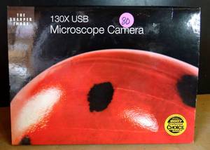 lot 80 image: The Sharper Image 130X USB Microscope Camera - APPEARS NIB