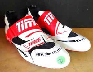 lot 81 image: TIMESPORT CYCLING SHOES - EX CONDITION - MENS SIZE 41 (8) $$$