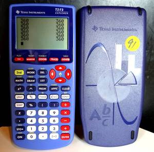 lot 91 image: Texas Instruments TI-73 Explorer Graphing Calculator wCover GREAT Condition