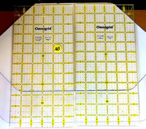 lot 163 image: LOT OF 2 - Omnigrid 4 x 8 Ultimate Accuracy Ruler w 18 Grid
