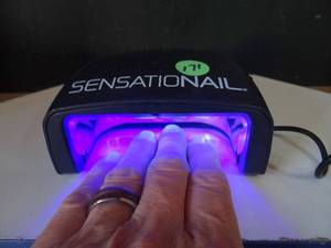 lot 171 image: SensatioNail LED Gel Nail Polish Lamp (Black)