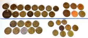 lot 178 image: ASSORTMENT OF GAME TOKENS (OLD & NEW)