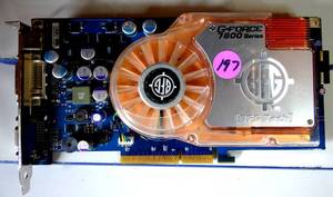 lot 197 image: BFG Technologies NVIDIA GeForce 7800 GS (BFGR78256GSOC) 256MB GDDR3 SDRAM AGP 4x8x Graphics adapter