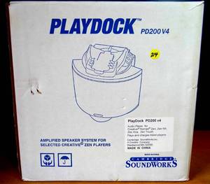 lot 214 image: Cambridge Soundworks Playdock Portable Amplified Speaker System Pd200 - APPEARS UNUSED IN BOX