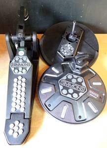 lot 234 image: SIMMONS S300KPD1 KICKER, S500PAD8S DRUM PAD, & S500CYMTGS DRUM CYMBIL