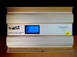 lot 271 image: KENWOOD 200WX2 WITH BUILT IN VU-METER AMPLIFIER $$