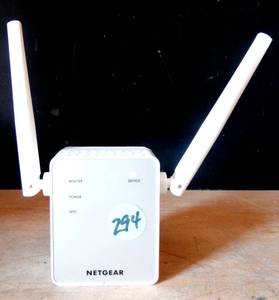 lot 294 image: NETGEAR Wi-Fi Range Extender EX6120 - Coverage Up to 1500 Sq Ft and 25 Devices with AC1200 Dual Band Wireless Signal Booster & Repeater $$