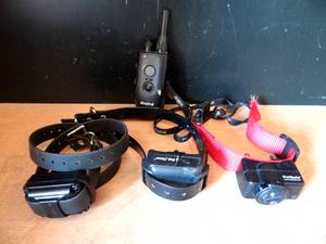 lot 295 image: ASSORTMENT OF DOG COLLAR TRAINING UNITS - MAY NOT BE COMPATIBLE WITH REMOTE - PLEASE INSPECT