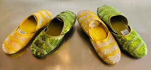 lot 33 image: 4 Pairs of New Eastern Brand Indian Style Sequined Slippers (Size 7 & 10)