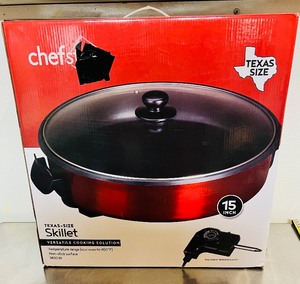 lot 39 image: 15 Chef Style Texas-Size 1400w Nonstick Electric Skillet