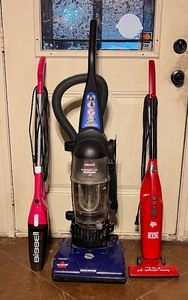 lot 40 image: Bissell Powerforce Bagless Vacuum wsmall Bissell and Dirt Devil Simpli Stik Three-In-One