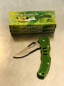 lot 48 image: Frost Cutlery Bullfrog Tactical II 4 Stainless Steel Blade Lot of 2